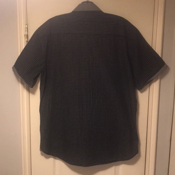 Private Member Men’s Plaid Navy Short Sleeve Shirt Size L - Picture 4 of 4